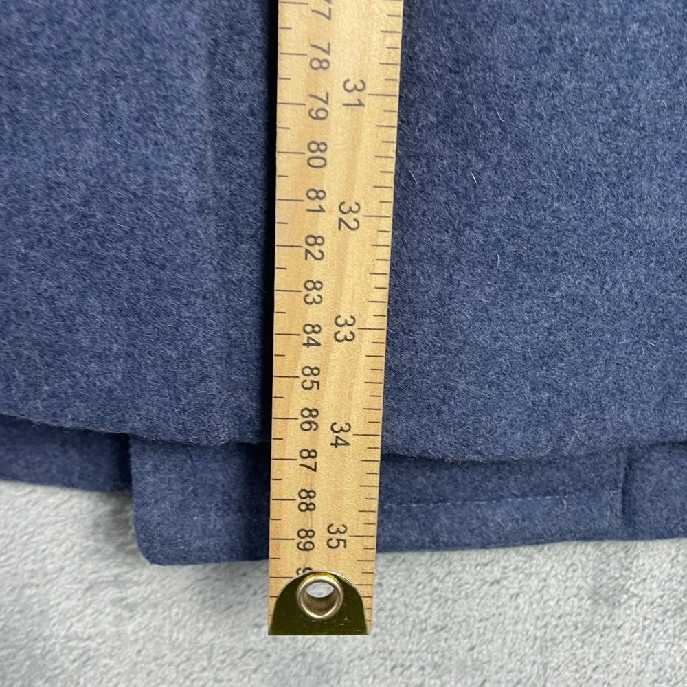 Heavy Blue Wool Citadel Reefer Pea Coat by Weintraub 42L Waterbury‎ Buttons